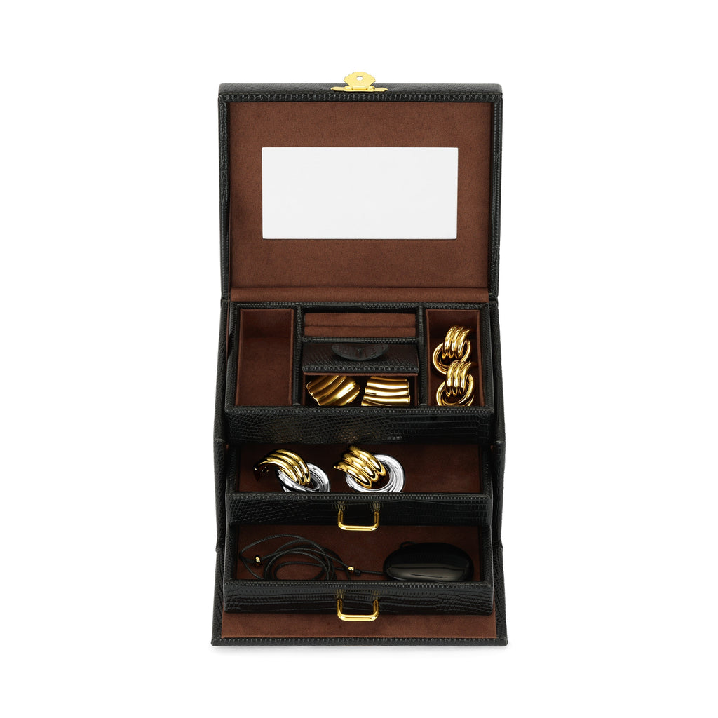 VINTAGE JEWELRY TRAVEL CASE - image 2
