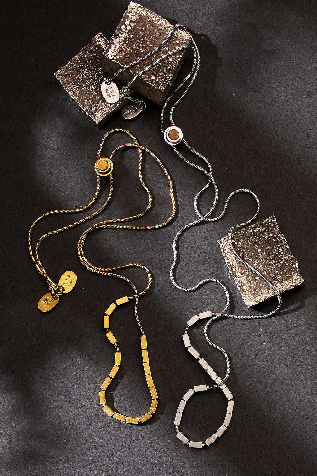 pull some strings adjustable necklace with tiger’s eye