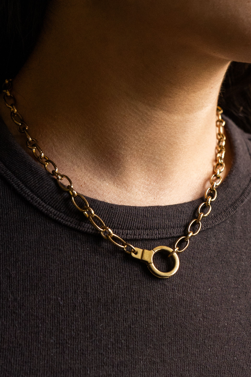 No. 404 mercer chain cuff keeper necklace